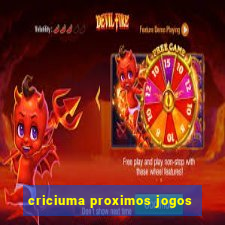 criciuma proximos jogos